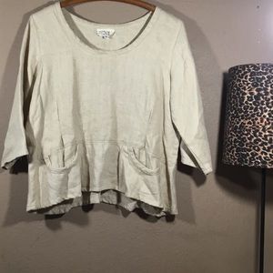 Hearts desire by Mary grace || tan linen pockets